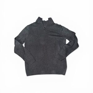 Croft & Barrow Men's Charcoal Zip-Up Sweater